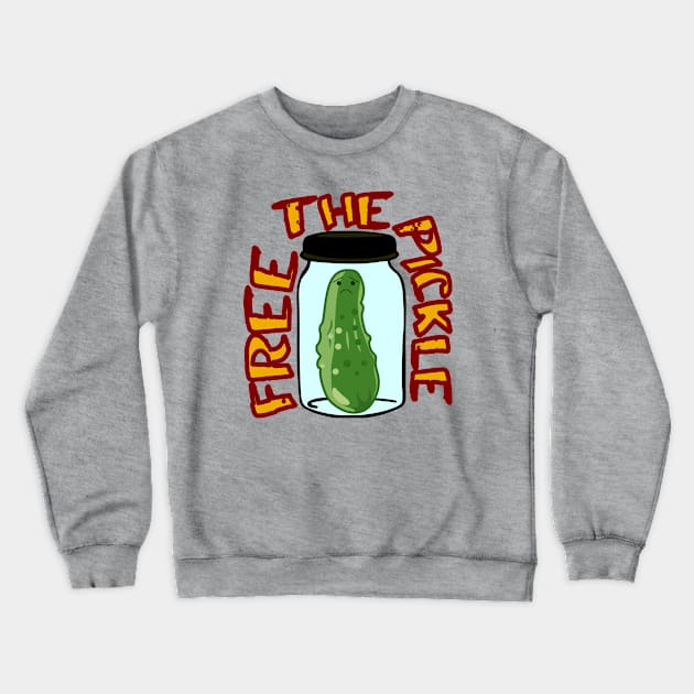 Free the Pickle Crewneck Sweatshirt by Babush-kat